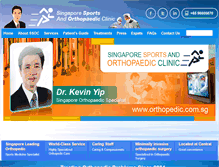 Tablet Screenshot of orthopedic.com.sg